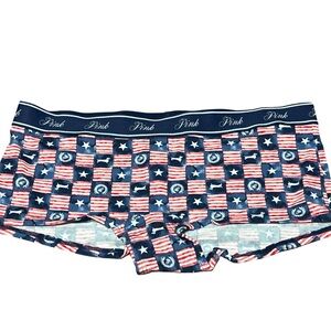 VS PINK Red, White & Blue print boxer short / boxer NWT
